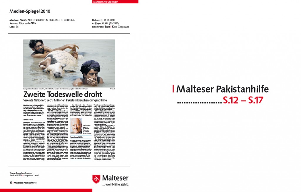 Seiten aus dem Medienspiegel 2010 Malteser Hilfsdienst Göppingen
