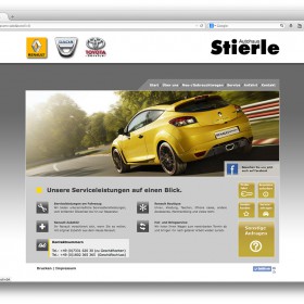 Serviceseite der Website von Autohaus Stierle in Geislingen