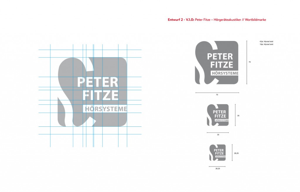 Peter Fitze Hörakustiker in Geislingen Beispiel Logodesign