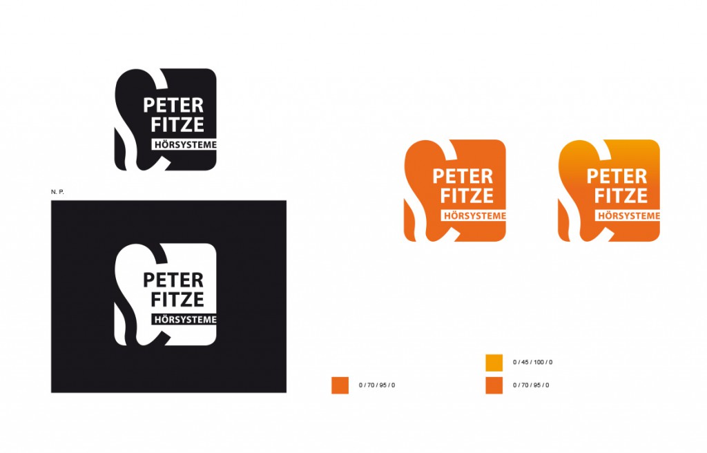 Peter Fitze Hörakustiker in Geislingen Beispiel Logodesign