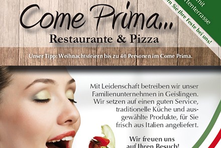 Come Prima Restaurant-Anzeigen im Koi thumbnail