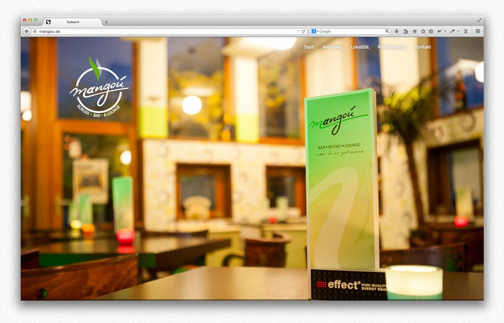 Mangou Geislingen Startseite des Webauftrittes